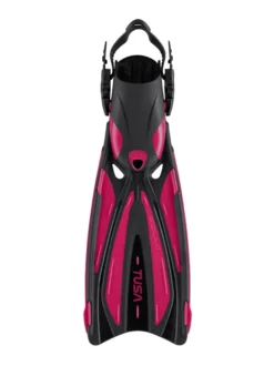 Tusa Solla Fins (Open-Heel) -Dive Roam TUSA SF 22 Solla Fins Black Hot Pink HP