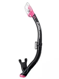 TUSA Sport Hyperdry Elite Dry Top Snorkel -Dive Roam TUSA Sport Hyperdry Elite Snorkel Black Hot Pink