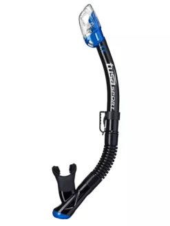 TUSA Sport Hyperdry Elite Dry Top Snorkel -Dive Roam TUSA Sport Hyperdry Elite Snorkel Black Metallic Blue