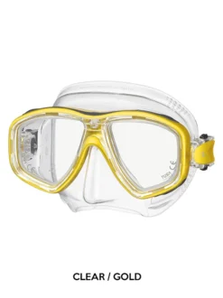 TUSA Freedom Ceos Prescription Dive Mask (with Corrective Lenses) 35 TUSA Freedom Ceos Prescription Dive Mask (with Corrective Lenses) -Dive Roam TUSA Tabata Freedom Ceos Mask M 212 Moon Gold